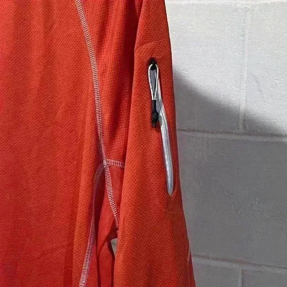 Cabela's Men's GUIDEWEAR 1/2 Zip Fishing LS Pullover M Red UPF50 Moisture‎ Wick - Picture 2 of 8